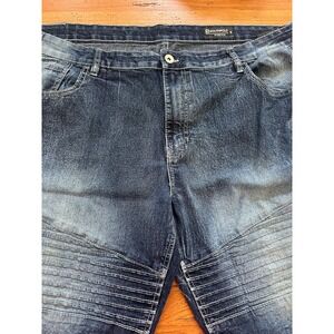 southpole stretch denim long distressed shorts men's‎ 46